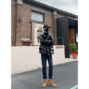 秋冬牛仔裤男休闲裤长裤机车风痞帅搭配马丁1412-2/505/P65图片