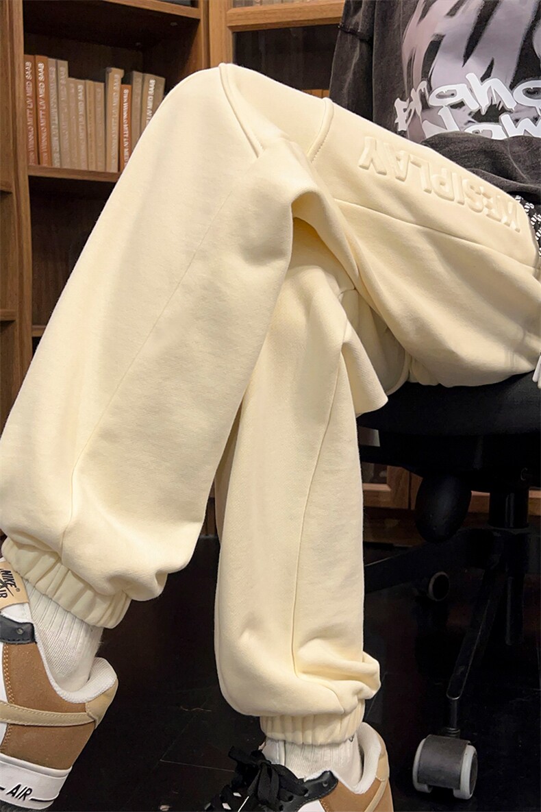 Q3111-TP40控58早秋新品钢印百搭休闲裤运动束脚潮牌卫裤长裤男,男装休闲裤,电商A102-1