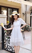 花边连衣裙，女装连衣裙，天使公主