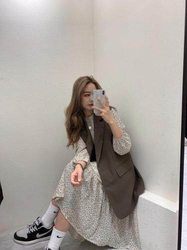 韩版连衣裙潮搭马甲，女装连衣裙，茜茜名坊