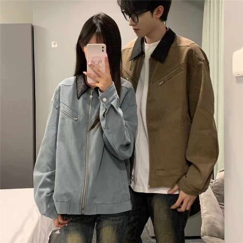 加厚加棉美式复古工装夹克JK096-P100加棉批110,男装夹克,星座313A(原308A-2)