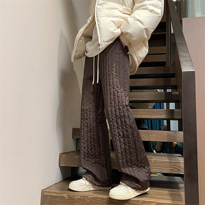 03冬季新款羽绒棉裤休闲裤男女美式加厚裤XZ211-1-K2377-P65,男装棉裤,星座211-1