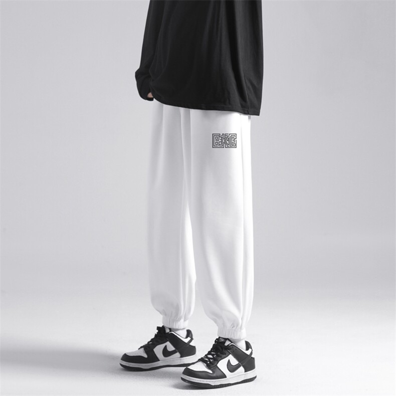 休闲卫裤ins风高级感束脚裤休闲舒适百搭垂顺WK603-1特批24,男装休闲裤,星座718-1