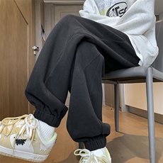 新款加绒加厚打褶束脚卫裤大码M~5XLXZ604-KP95JR-P60控78，男装休闲裤，星座604
