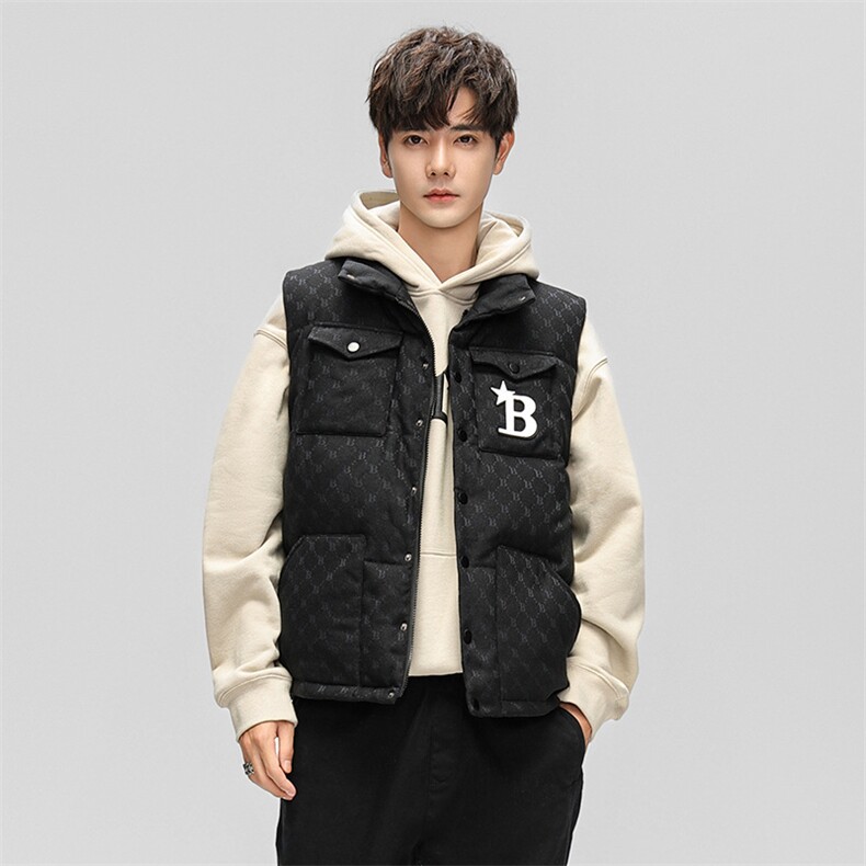 冬装情侣款秋冬季新款羽绒服马甲加厚保暖背心立领外套h321-P130,男装背心/马甲,星座1210A