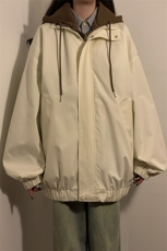 大口袋假两件连帽夹克大码新款夹克外套XZ102B-1-JK2566P75，男装夹克，星座102B-1