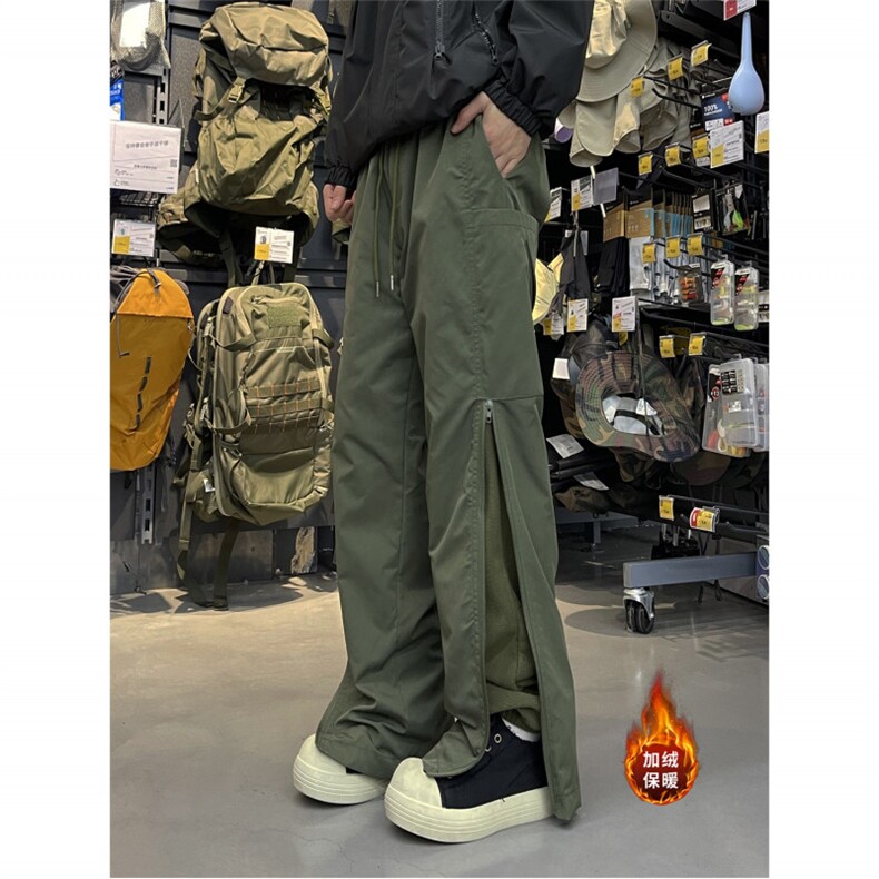 工装拉链加绒裤2件，现货A061-AX00882加绒-特P60-常规特P30图片