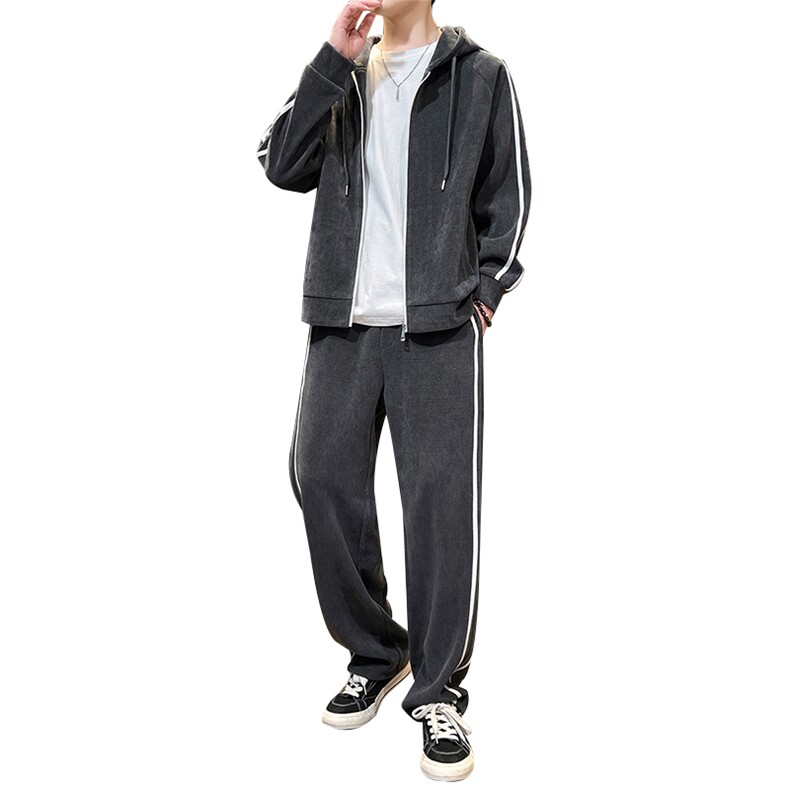 秋季超大码M-8XL高品质休闲运动开衫连帽卫衣套装大码元,男装休闲套装,星座209