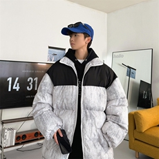 2025港风光板拼接冲锋棉衣棉服棉袄三防迷彩面包服G1613-P65，男装棉衣，星座207