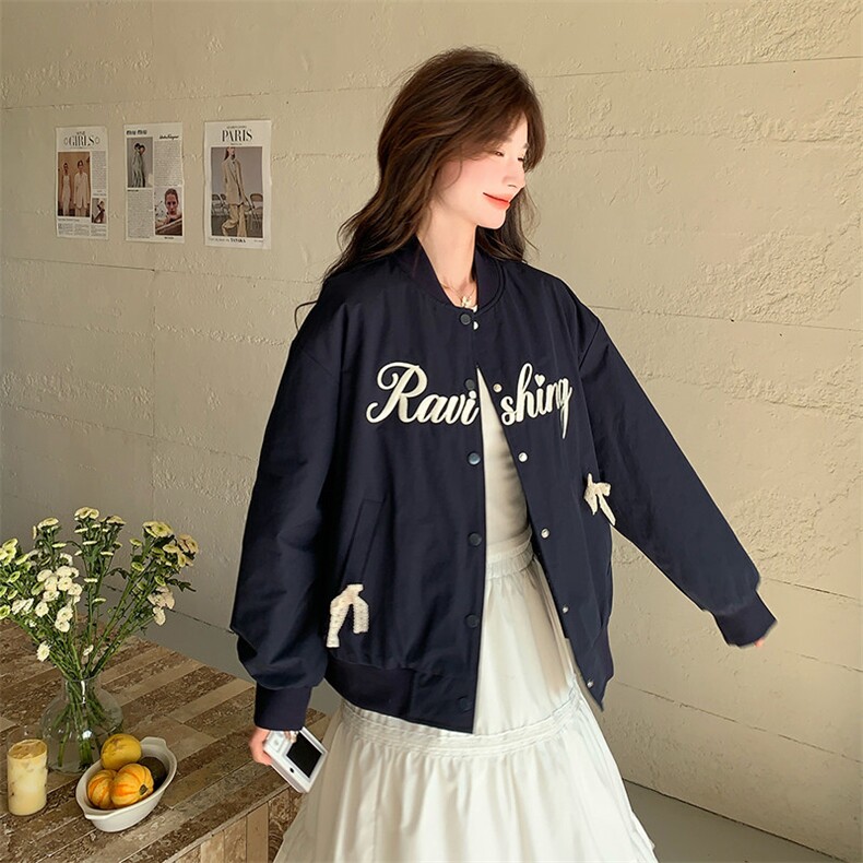 【档口有货】刺绣棒球服外套 2C059-2501--P145控208图片