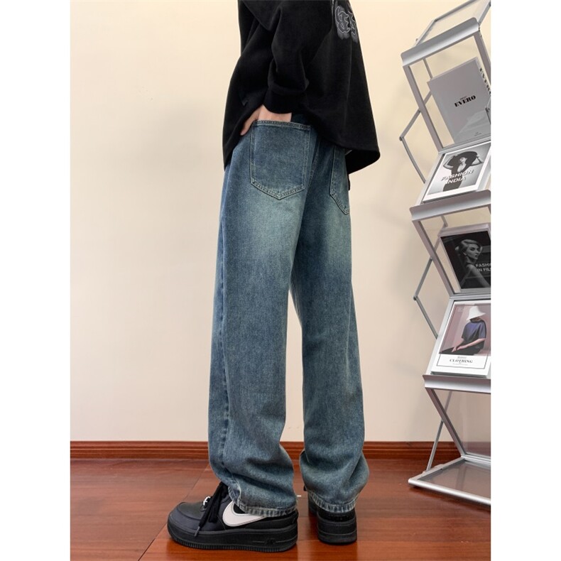 大量现货，抖音高品质!宽松直筒牛仔裤男A080-9299-特P38控68,男装牛仔裤,电商A080