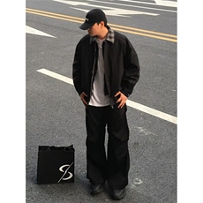棕色假两件外套男春季巴恩风哈灵顿穿搭休闲翻领夹克JY15，男装夹克，星座1116A（原606A-3）