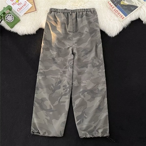尼龙速干迷彩伞兵裤男美式潮牌宽松阔腿登山冲锋工装裤MK2904-p43图片