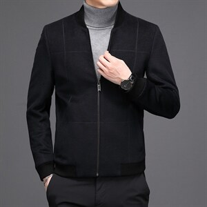 2023新款夹克男秋季中老年休闲薄款外套中年爸爸装MNSA9901-P315,男装夹克,电商B212（原钱塘6029）