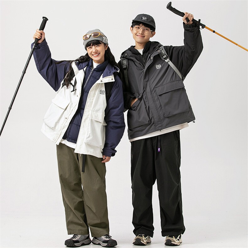 2026冬季新款男日系潮牌白鸭绒三合一羽绒服加厚外套YR22-F259图片