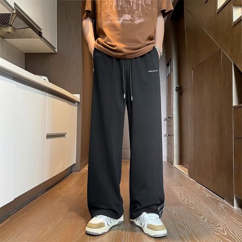男春夏新款青少年时尚侧边三杠抽绳休闲裤HK108P35,男装休闲裤,星座1116-2
