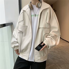 文艺夹克简约拉链潮流标准外穿男春秋青春流行潮长袖JA66-P58，男装夹克，星座1109-3