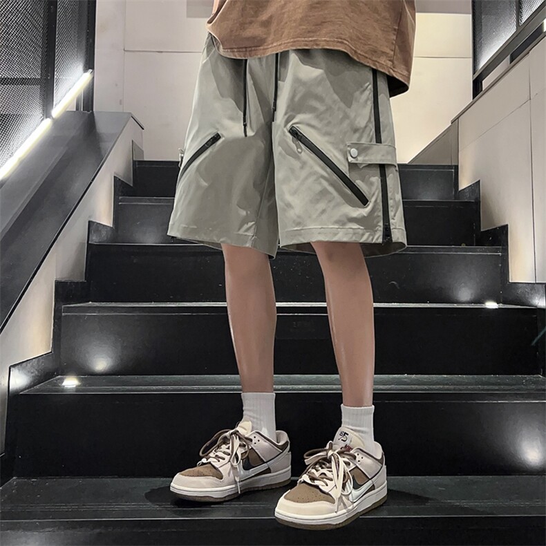 夏季新款工装短裤男潮牌ins休闲裤宽松大码中裤五分裤D0602-P46图片