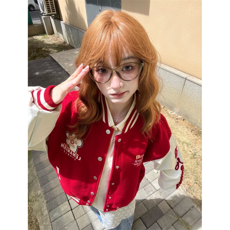 J9953-P73高质量/原版做工美式嘻哈宽松潮牌棒球服夹克,男装夹克,星座617A-2