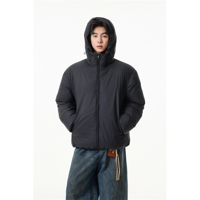 90%绒新标有报连帽韩版宽松羽绒服外套Y995/P350现货,男装羽绒服,星座202