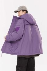 冲锋衣情侣户外登山服石墨烯发热内胆登山服滑雪加厚棉衣J90A-P60，男装夹克，星座1402-1