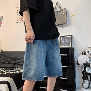 高街牛仔短裤男夏季五分裤N517P38图片