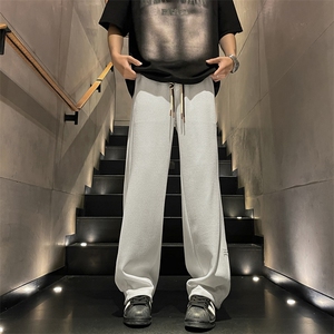 美式潮牌高街卫裤束脚抽绳百搭质感垂顺长裤 K930特批32图片