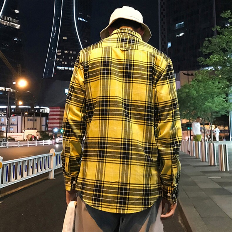 2021秋装宽松百搭衬衫网红风男女情侣衬衫港风长袖衬衣C715-P35,男装衬衫,电商A128
