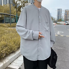 长袖衬衫男港风日系韩版潮流帅气衬衣LC33P35，男装衬衫，星座1116-2