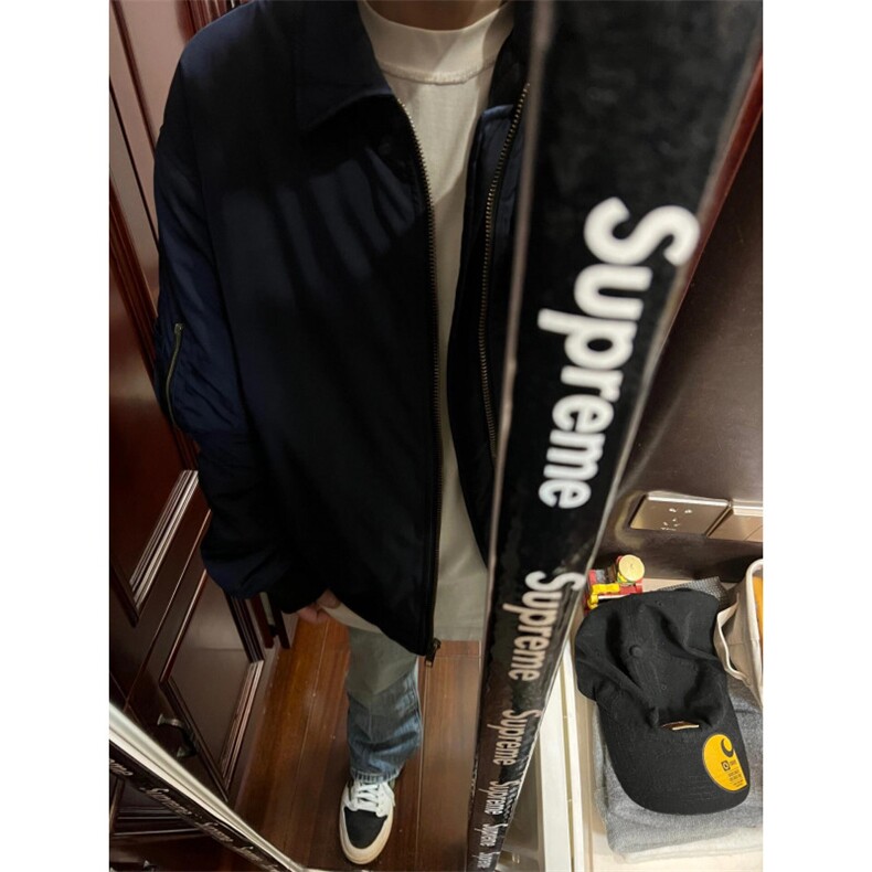 【有货】cleanfit藏青短款外套男美式高街飞行员夹克P15CC-特P55,男装夹克,星座1007（原301D）
