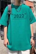 ！2023夏季男士华夫格短袖T恤潮流情侣半袖TXH211P25，男装T恤，电商B220