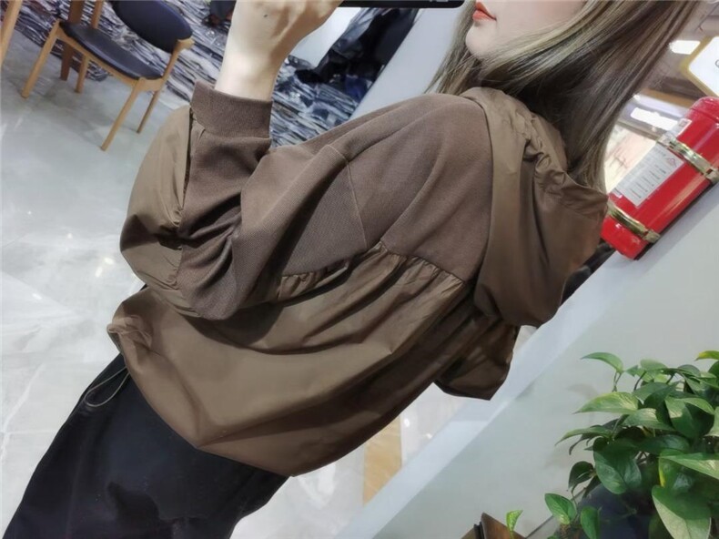 现货，时尚拼接卫衣，女装卫衣/绒衫，DUO QIU朵秋