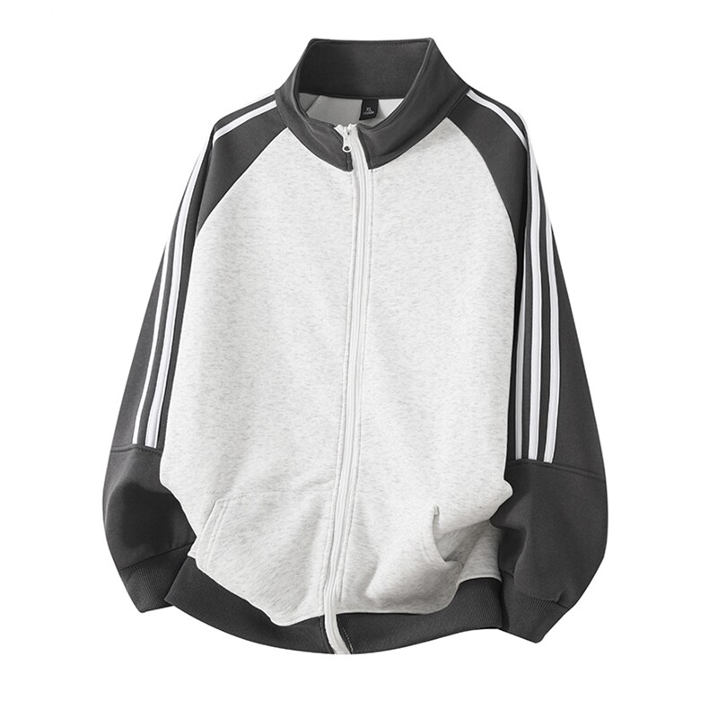 抖音得物高品质25秋冬美式高街宽松结构款假两件连帽卫衣外套W131，男装卫衣，电商A486