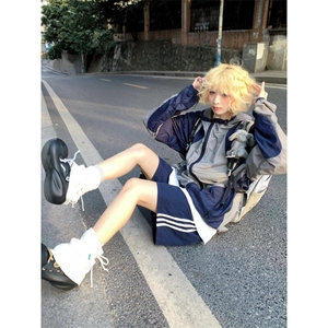【有货】FSY01CC-特P42 轻薄撞色连帽防晒服男女夏季薄款外套图片