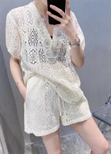 蕾丝套装,女装职业装,尚+