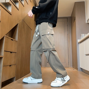 冲锋裤男防水户外男士休闲裤直筒工装运动裤A266-KZ830-P40加绒45图片