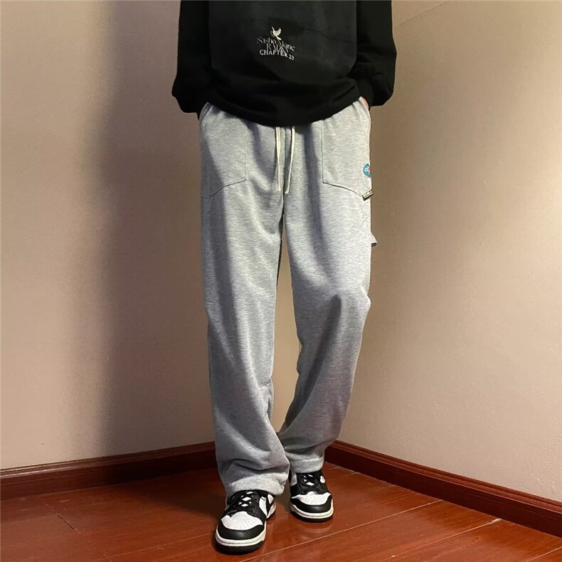 休闲裤男韩版潮流帅卫裤2024春秋新款ins宽松百搭束脚裤K3296-P23,男装休闲裤,星座412