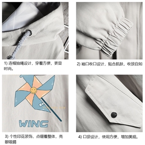 JK41112-P85 加棉款-P115 纯棉连帽夹克男士大码工装夹克男 网格图片