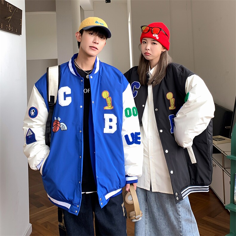 202开衫情侣棒球服夹克棉衣男棉服女棉袄外套3331-P80控118,男装夹克,星座207