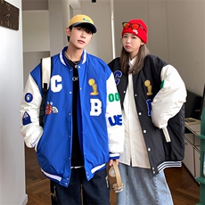 202开衫情侣棒球服夹克棉衣男棉服女棉袄外套3331-P80控118，男装夹克，星座207