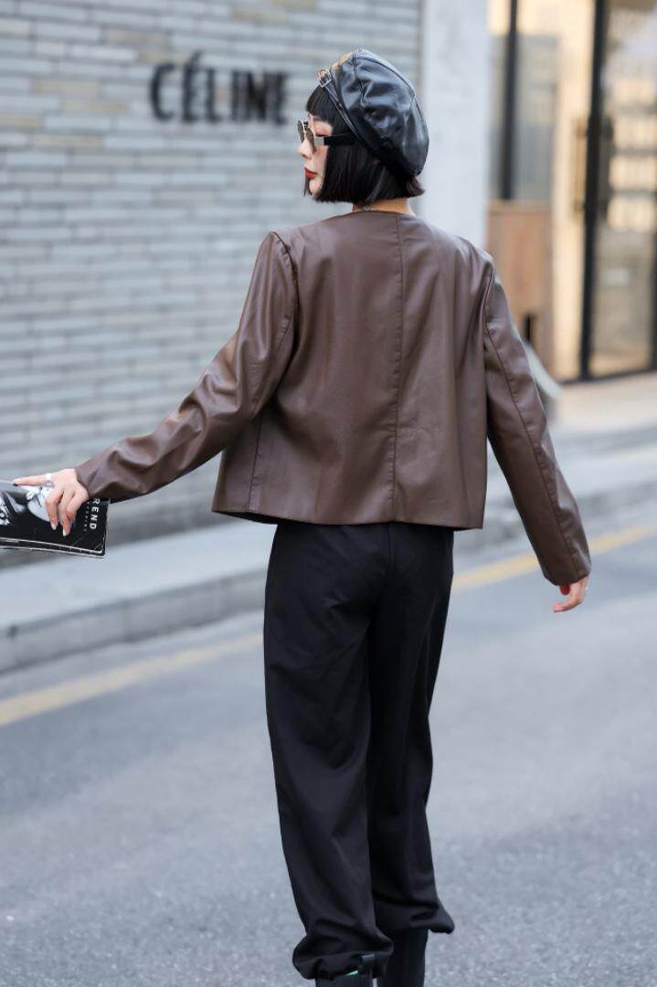 现货小香皮衣，女装皮衣，C&B