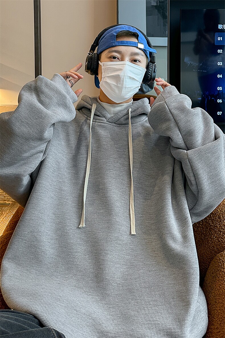 8XL-M羊羔绒卫衣男秋冬加肥加大码胖子连帽卫衣WY201-P65控78,男装卫衣,电商D206-1