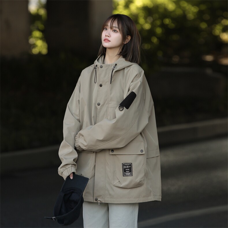 春季新款中性风三防户外夹克男连帽冲锋衣外套DSA157B-JK181-P85,男装夹克,电商A157B