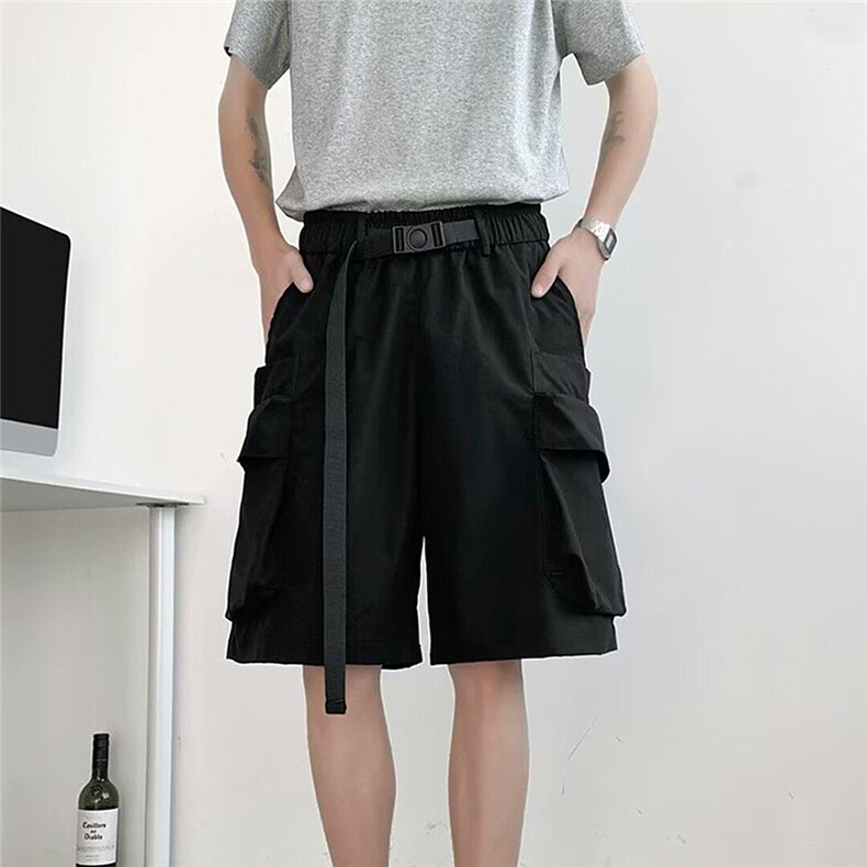 2025夏季新款工装短裤男冰丝休闲直筒裤子男五分裤DK41,男装牛仔裤,星座1108-1