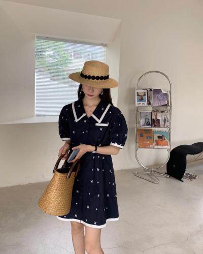 夏季刺绣连衣裙，女装连衣裙，Y·Ben悦本