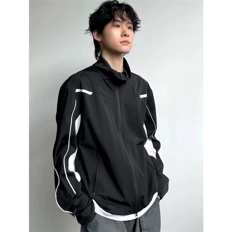 网图现货美式户外机能运动拼接防晒衣网眼透气外套男女A578-P50,男装防晒衣,星座1505