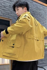 2021春秋季新店主风日系大码男大口袋休闲夹克外套佳乐J963-P65图片