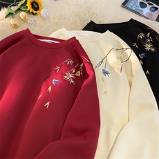 现货WY419-p45特加绒P50特大码刺绣加绒卫衣【图已注册】，男装卫衣，电商D232