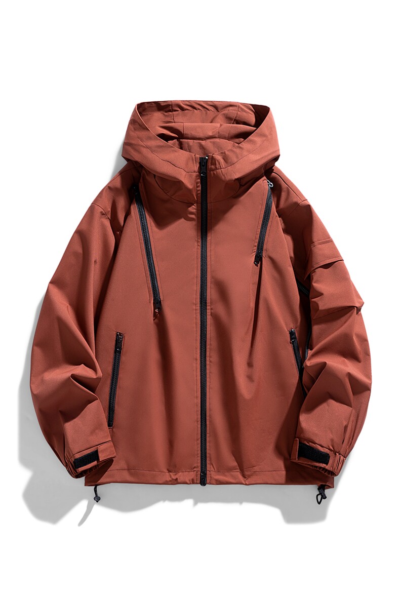 大货三防夹克多拉链冲锋衣宽松男外套DSA157B-JK1562-P60,男装夹克,电商A157B