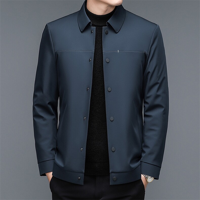 DZ32288钱塘2020-3商务休闲简约冬季厚款中年男士羽绒服P200,男装羽绒服,钱塘207-3